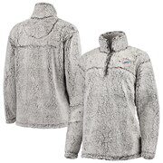 Add Miami Dolphins G-III 4Her by Carl Banks Women's Sherpa Quarter-Zip Pullover Jacket - Gray To Your NFL Collection