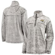 Add Jacksonville Jaguars G-III 4Her by Carl Banks Women's Sherpa Quarter-Zip Pullover Jacket - Gray To Your NFL Collection