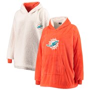 Add Miami Dolphins Reversible Sherpa Hoodeez - Orange/White To Your NFL Collection