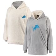 Add Detroit Lions Reversible Sherpa Hoodeez - Gray/White To Your NFL Collection