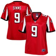 Add Matt Simms Atlanta Falcons NFL Pro Line Women's Team Color Player Jersey - Red To Your NFL Collection