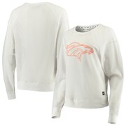 Add Denver Broncos DKNY Sport Women's Lauren Mesh Raglan Long Sleeve T-Shirt - White To Your NFL Collection