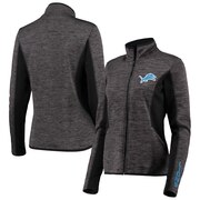 Add Detroit Lions G-III 4Her by Carl Banks Women's Defense Space Dye Full-Zip Jacket – Black To Your NFL Collection