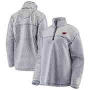 Add Arizona Cardinals G-III 4Her by Carl Banks Women's Sherpa Quarter-Zip Pullover Jacket - Gray To Your NFL Collection