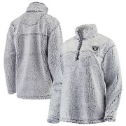 Order Oakland Raiders G-III 4Her by Carl Banks Women's Sherpa Quarter-Zip Pullover Jacket - Gray at low prices.