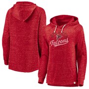 Add Atlanta Falcons NFL Pro Line by Fanatics Branded Women's Faded Script Raglan Pullover Hoodie - Heathered Red To Your NFL Collection