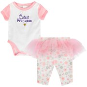 Add Minnesota Vikings Girls Newborn & Infant Lil Princess Bodysuit & Tutu Leggings Set - White/Pink To Your NFL Collection