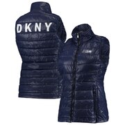 Add Seattle Seahawks DKNY Sport Women's Harper Quilted Full-Zip Vest - College Navy To Your NFL Collection