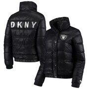 Add Oakland Raiders DKNY Sport Women's Julia Full-Button Puffer Jacket – Black To Your NFL Collection