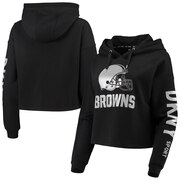 Add Cleveland Browns DKNY Sport Women's Lydia Pullover Hoodie – Black To Your NFL Collection