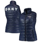 Add New England Patriots DKNY Sport Women's Harper Quilted Full-Zip Vest - Navy To Your NFL Collection