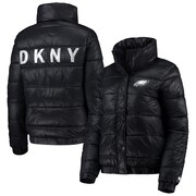 Add Philadelphia Eagles DKNY Sport Women's Julia Full-Button Puffer Jacket – Black To Your NFL Collection