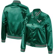 Add Philadelphia Eagles Mitchell & Ness Women's Lightweight Satin Full-Snap Jacket - Kelly Green To Your NFL Collection