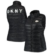 Kansas City Chiefs DKNY Sport Women's Harper Quilted Full-Zip Vest - Black