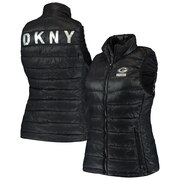 Add Green Bay Packers DKNY Sport Women's Harper Quilted Full-Zip Vest - Black To Your NFL Collection