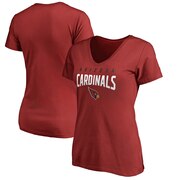 Add Arizona Cardinals NFL Pro Line by Fanatics Branded Women's Engage Arch V-Neck T-Shirt - Cardinal To Your NFL Collection