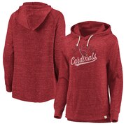 Add Arizona Cardinals NFL Pro Line by Fanatics Branded Women's Faded Script Raglan Pullover Hoodie - Heathered Cardinal To Your NFL Collection