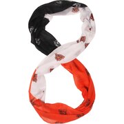 Add Chicago Bears Women's Mini Print Color Block Infinity Scarf To Your NFL Collection