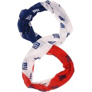 Add New York Giants Women's Mini Print Color Block Infinity Scarf To Your NFL Collection