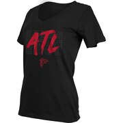 Add Atlanta Falcons New Era Women's All Y'all V-Neck T-Shirt - Black To Your NFL Collection