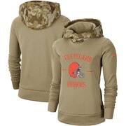 Add Cleveland Browns Nike Women's 2019 Salute to Service Therma Pullover Hoodie - Khaki To Your NFL Collection