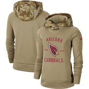 Add Arizona Cardinals Nike Women's 2019 Salute to Service Therma Pullover Hoodie - Khaki To Your NFL Collection