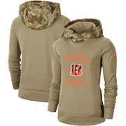 Add Cincinnati Bengals Nike Women's 2019 Salute to Service Therma Pullover Hoodie - Khaki To Your NFL Collection