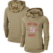 Add New York Giants Nike Women's 2019 Salute to Service Therma Pullover Hoodie - Khaki To Your NFL Collection