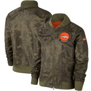 Add Denver Broncos Nike Women's 2019 Salute to Service Full-Zip Bomber Jacket - Olive To Your NFL Collection