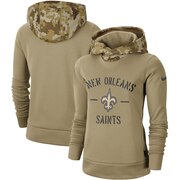 Add New Orleans Saints Nike Women's 2019 Salute to Service Therma Pullover Hoodie - Khaki To Your NFL Collection