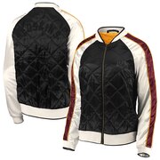 Add Washington Redskins WEAR By Erin Andrews Women's Quilted Full-Zip Bomber Jacket - Black To Your NFL Collection