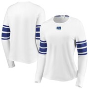 Add Indianapolis Colts WEAR By Erin Andrews Women's Snap Cuff Long Sleeve T-Shirt - White To Your NFL Collection