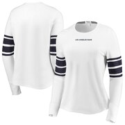 Add Los Angeles Rams WEAR By Erin Andrews Women's Snap Cuff Long Sleeve T-Shirt - White To Your NFL Collection