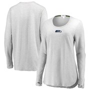 Add Seattle Seahawks WEAR By Erin Andrews Women's Thumbhole Long Sleeve T-Shirt - Heather Gray To Your NFL Collection