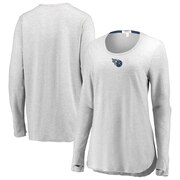 Add Tennessee Titans WEAR By Erin Andrews Women's Thumbhole Long Sleeve T-Shirt - Heather Gray To Your NFL Collection