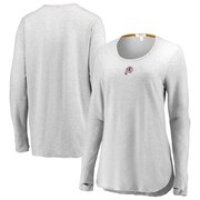 Add Washington Redskins WEAR By Erin Andrews Women's Thumbhole Long Sleeve T-Shirt - Heather Gray To Your NFL Collection