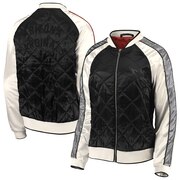 Add Arizona Cardinals WEAR By Erin Andrews Women's Quilted Full-Zip Bomber Jacket - Black To Your NFL Collection