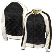 Add New Orleans Saints WEAR By Erin Andrews Women's Quilted Full-Zip Bomber Jacket - Black To Your NFL Collection