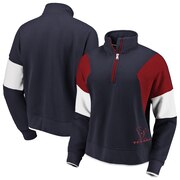 Add Houston Texans WEAR By Erin Andrews Women's Colorblock Half-Zip Pullover Hoodie - Navy To Your NFL Collection