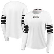 Add Tampa Bay Buccaneers WEAR By Erin Andrews Women's Snap Cuff Long Sleeve T-Shirt - White To Your NFL Collection