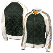 Add Green Bay Packers WEAR By Erin Andrews Women's Quilted Full-Zip Bomber Jacket - Green To Your NFL Collection