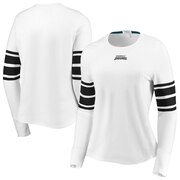 Add Jacksonville Jaguars WEAR By Erin Andrews Women's Snap Cuff Long Sleeve T-Shirt - White To Your NFL Collection