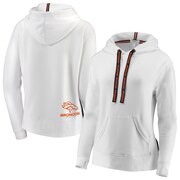 Add Denver Broncos WEAR By Erin Andrews Women's Pullover Hoodie - White To Your NFL Collection