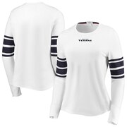 Add Houston Texans WEAR By Erin Andrews Women's Snap Cuff Long Sleeve T-Shirt - White To Your NFL Collection