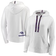 Add Baltimore Ravens WEAR By Erin Andrews Women's Pullover Hoodie - White To Your NFL Collection