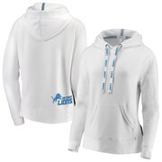 Add Detroit Lions WEAR By Erin Andrews Women's Pullover Hoodie - White To Your NFL Collection
