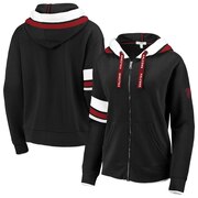 Add Atlanta Falcons WEAR By Erin Andrews Women's Full-Zip Trim Hoodie - Black To Your NFL Collection