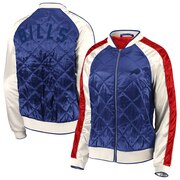 Add Buffalo Bills WEAR By Erin Andrews Women's Quilted Full-Zip Bomber Jacket - Royal To Your NFL Collection