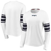 Add New England Patriots WEAR By Erin Andrews Women's Snap Cuff Long Sleeve T-Shirt - White To Your NFL Collection