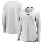 Add New England Patriots WEAR By Erin Andrews Women's Thumbhole Long Sleeve T-Shirt - Heather Gray To Your NFL Collection